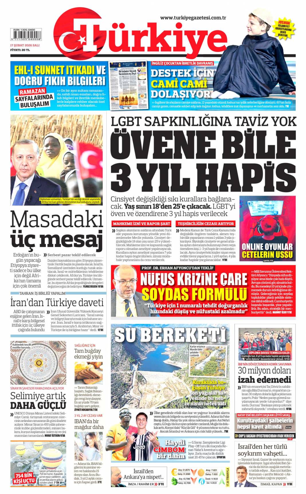 CHP'li tacizci hâlâ görevde: 17 Şubat 2026 Salı güncel gazete manşetleri 4