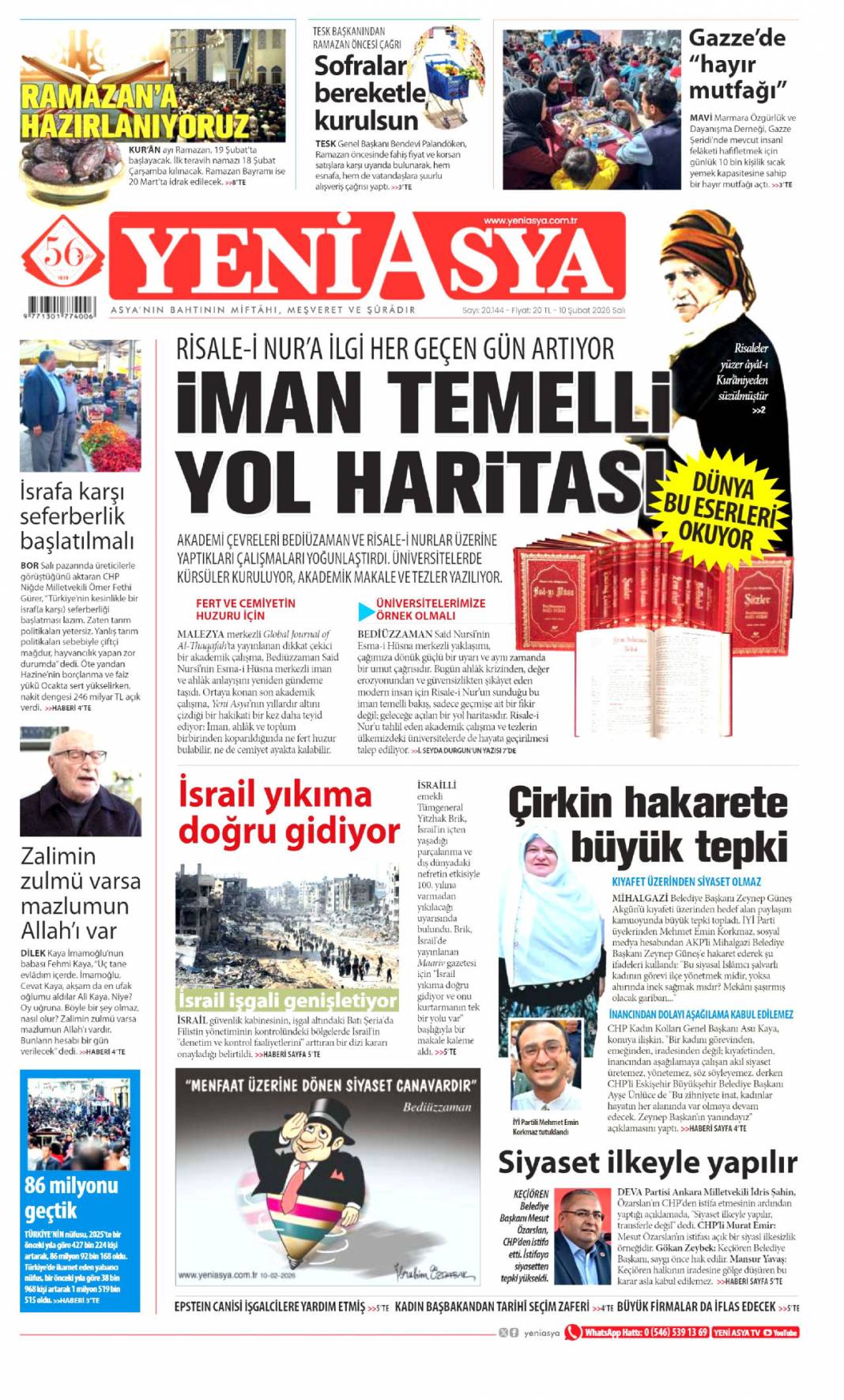 Rejimi devirmek boş bir hayal: 10 Şubat 2026 Salı güncel gazete manşetleri 24