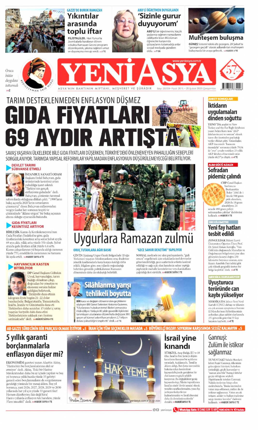 Rüşveti eksik verince sahneye çıkamadı: 25 Şubat 2026 Çarşamba güncel gazete manşetleri 23