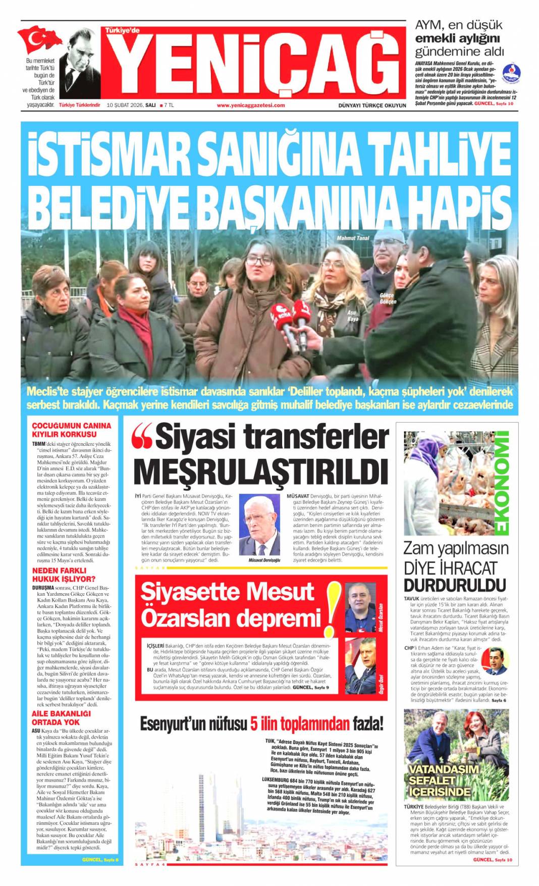 Rejimi devirmek boş bir hayal: 10 Şubat 2026 Salı güncel gazete manşetleri 26