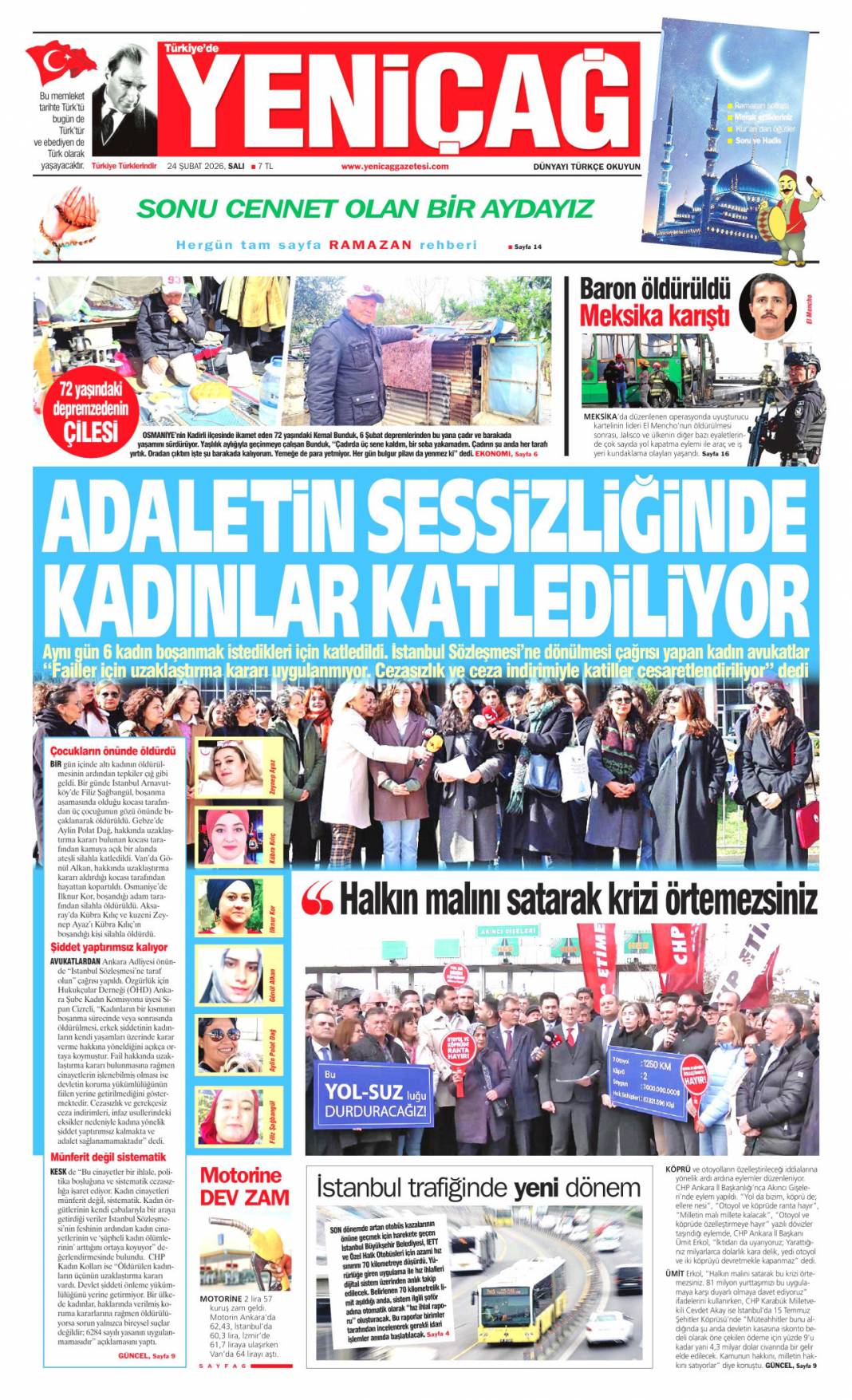 Dünyada Türkiye rüzgârı esiyor: 24 Şubat 2026 Salı güncel gazete manşetleri 24