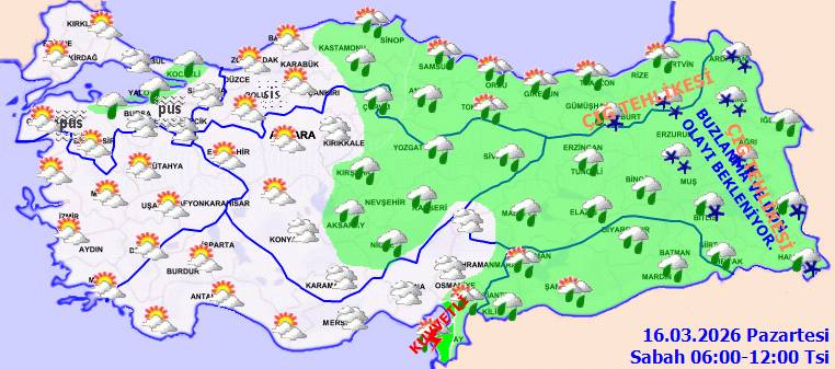 Meteoroloji uyardı: O bölgelere kuvvetli yağış geliyor! Bugün hava nasıl, Pazartesi hava nasıl olacak? 3