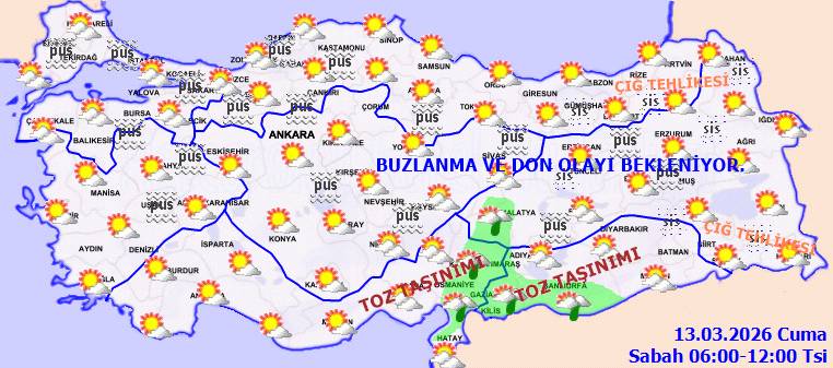 Meteoroloji uyardı: O bölgelerde karla karışık yağmur hakim olacak! Bugün hava nasıl, Cuma günü hava nasıl olacak? 5