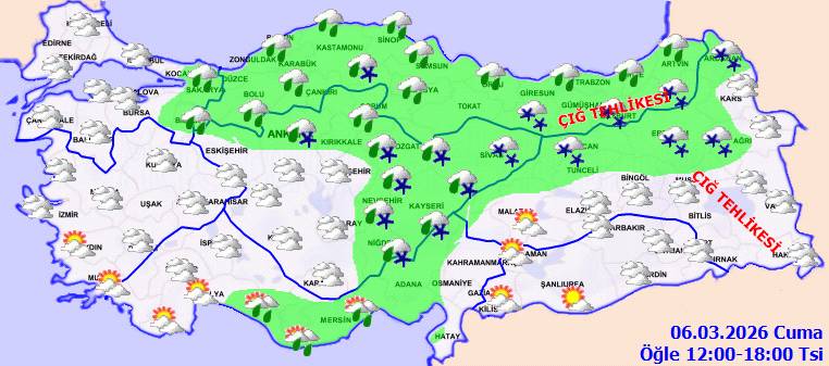 Meteoroloji uyardı: O bölgelere, karla karışık yağmur geliyor! Bugün hava nasıl, Cuma günü hava nasıl olacak? 9