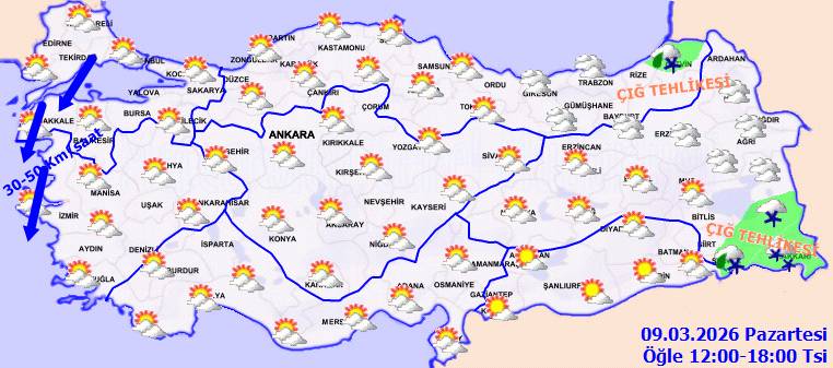 Meteoroloji uyardı: O bölgelerde göz gözü görmeyecek! Bugün hava nasıl, Pazartesi hava nasıl olacak? 8