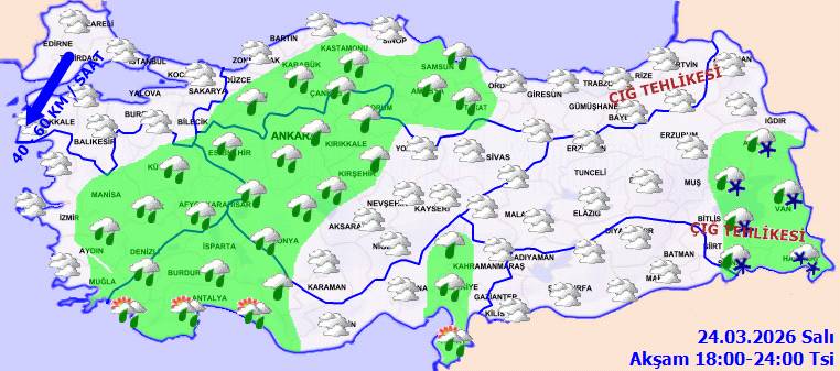 Meteorolojiden kuvvetli yağış uyarısı! Bugün hava nasıl, Salı günü hava nasıl olacak? 3
