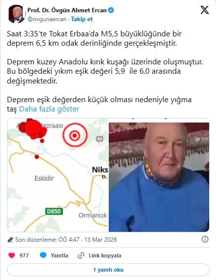 Tokat depremi sonrası uzmanlardan önemli uyarı, '7 büyüklüğünde deprem oluşturabilir' 9