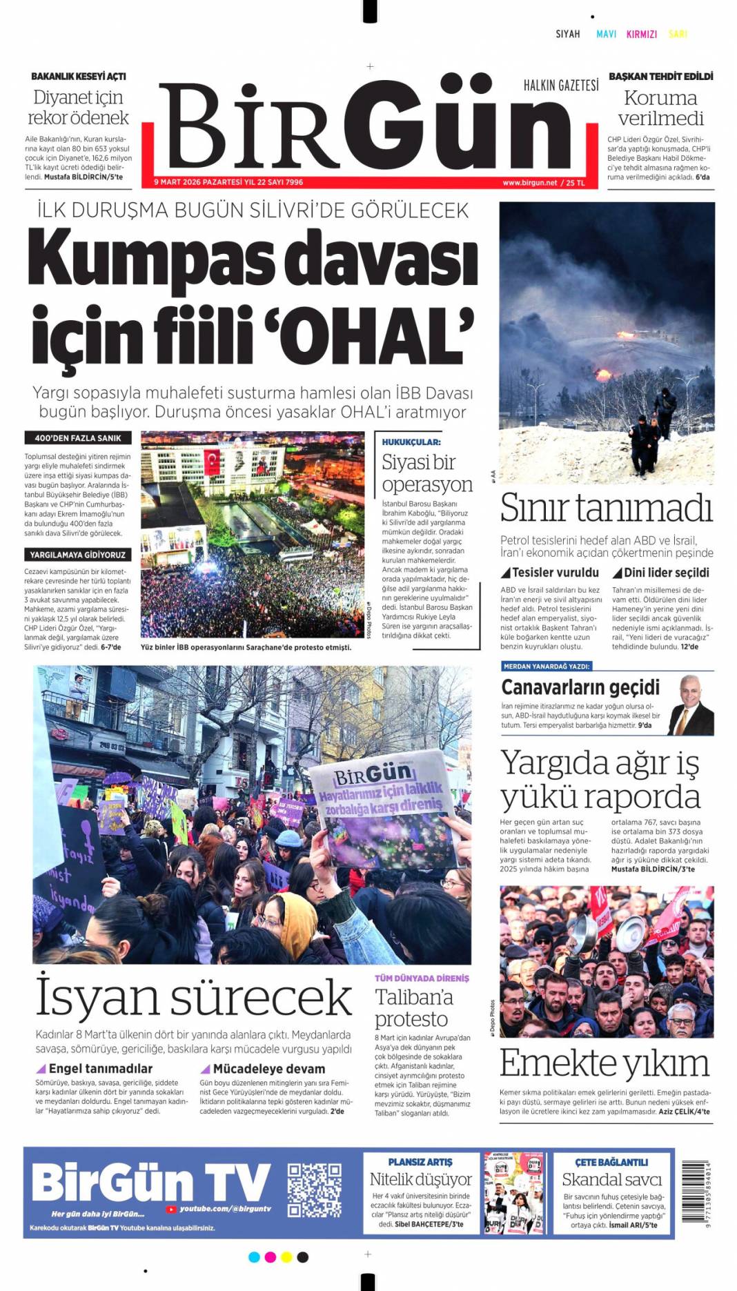 Petrol için dünyayı ateşe attılar: 9 Mart 2026 Pazartesi güncel gazete manşetleri 5