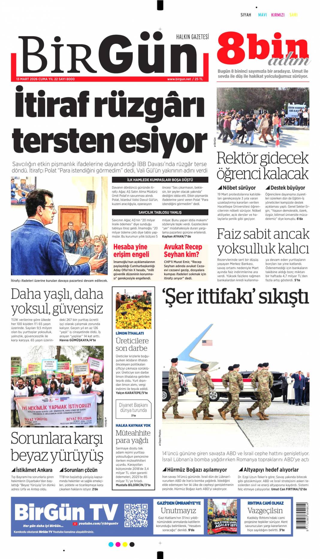 Vahşet sürüyor, dram büyüyor: 13 Mart 2026 Cuma güncel gazete manşetleri... 6