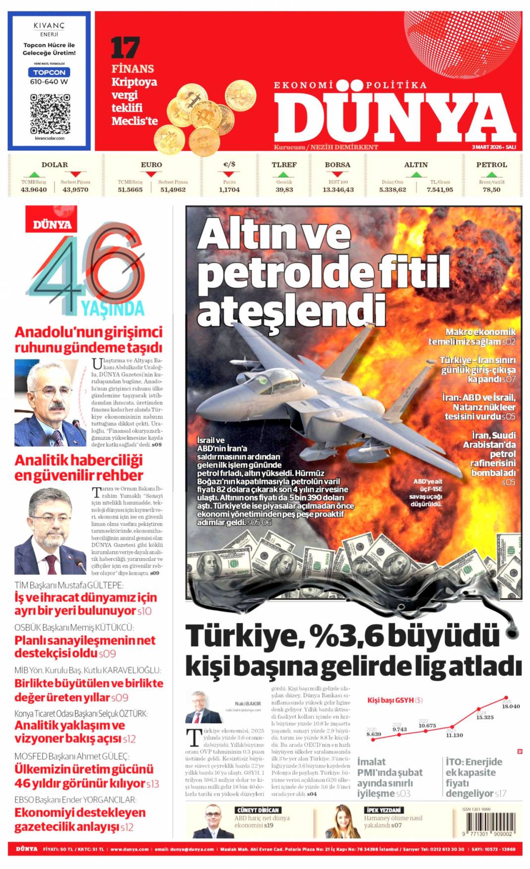 Siyonist ateş dünyayı yakacak: 3 Mart 2026 Salı güncel gazete manşetleri 14