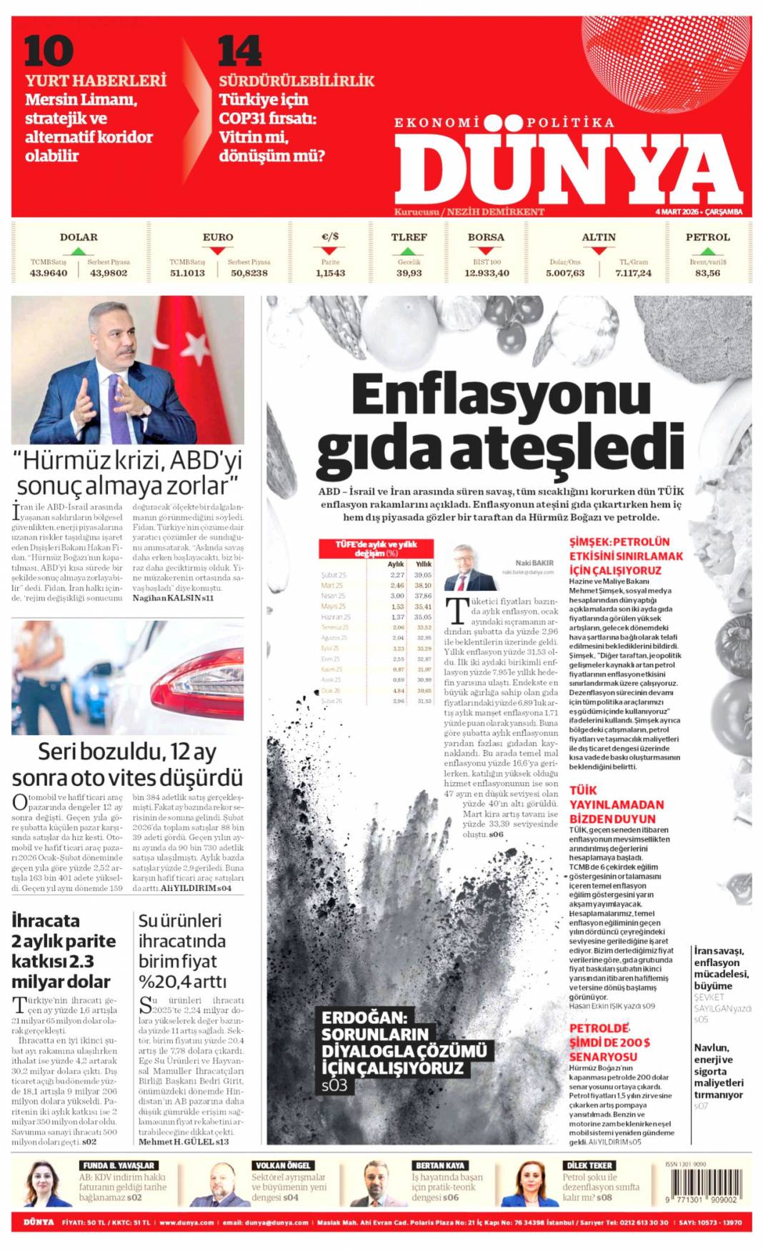 165 çocuğun katilisiniz: 4 Mart 2026 Çarşamba güncel gazete manşetleri 22