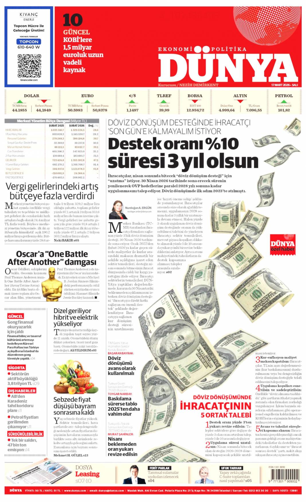 Mahkemede çantacı taşkınlığı: 17 Mart 2026 Salı güncel gazete manşetleri 15