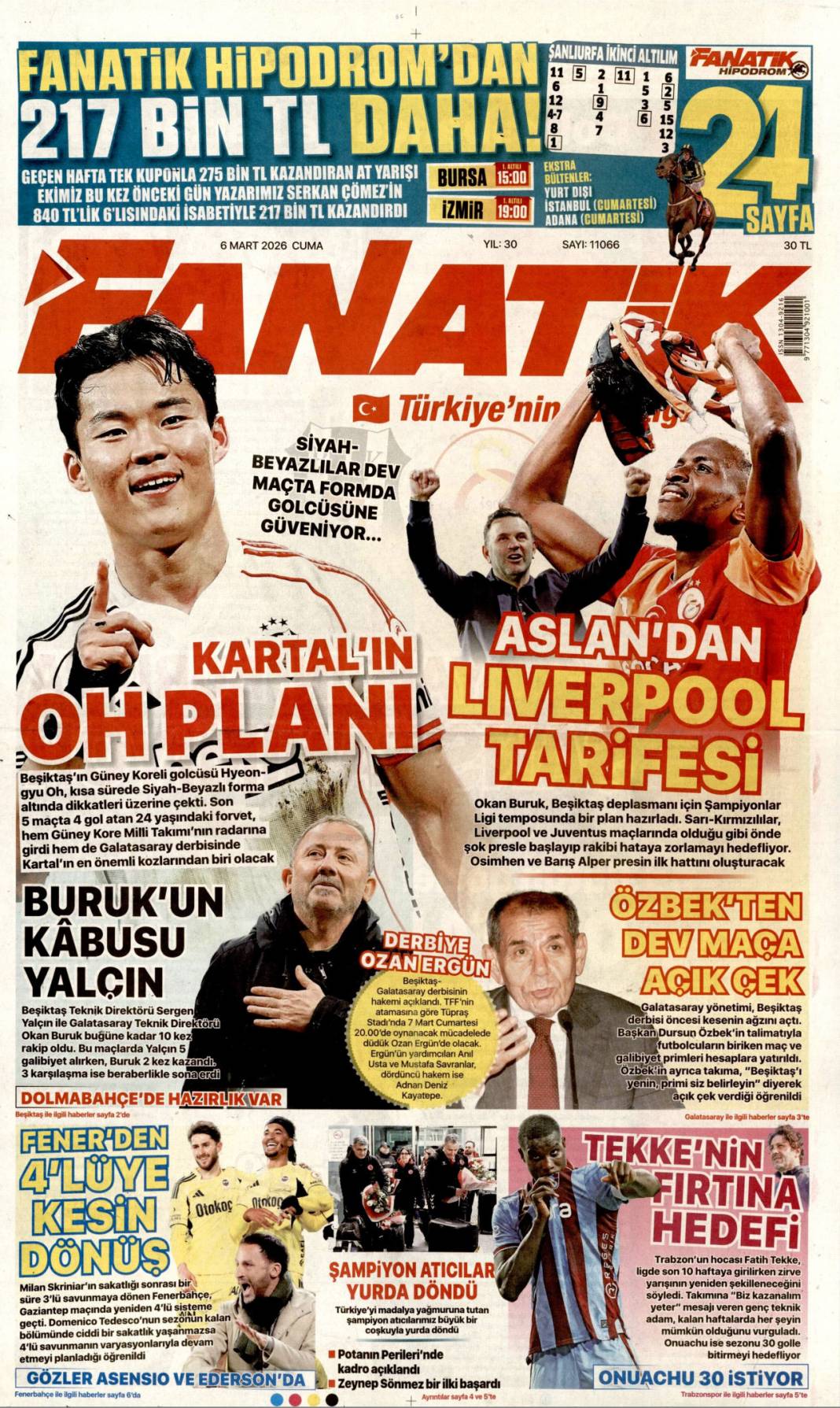 Katillerin planı sivil katliam: 6 Mart 2026 Cuma güncel gazete manşetleri 24