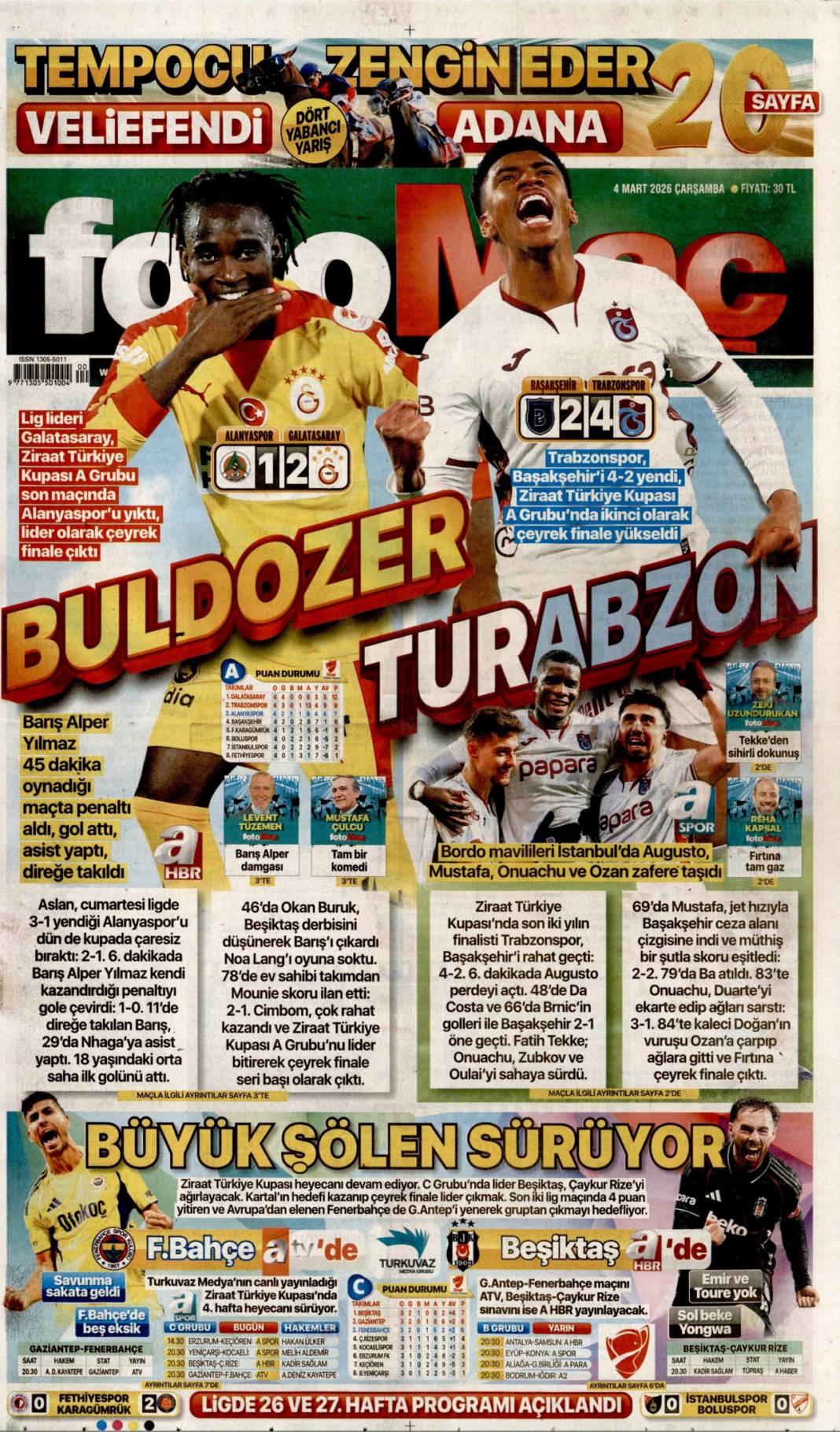 165 çocuğun katilisiniz: 4 Mart 2026 Çarşamba güncel gazete manşetleri 25