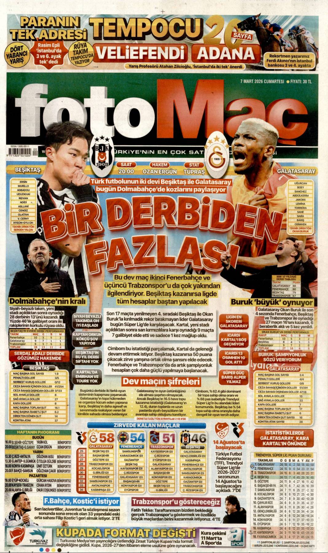 Kürtler 'Bu kez yokuz' dedi: 7 Mart 2026 Cumartesi güncel gazete manşetleri 19