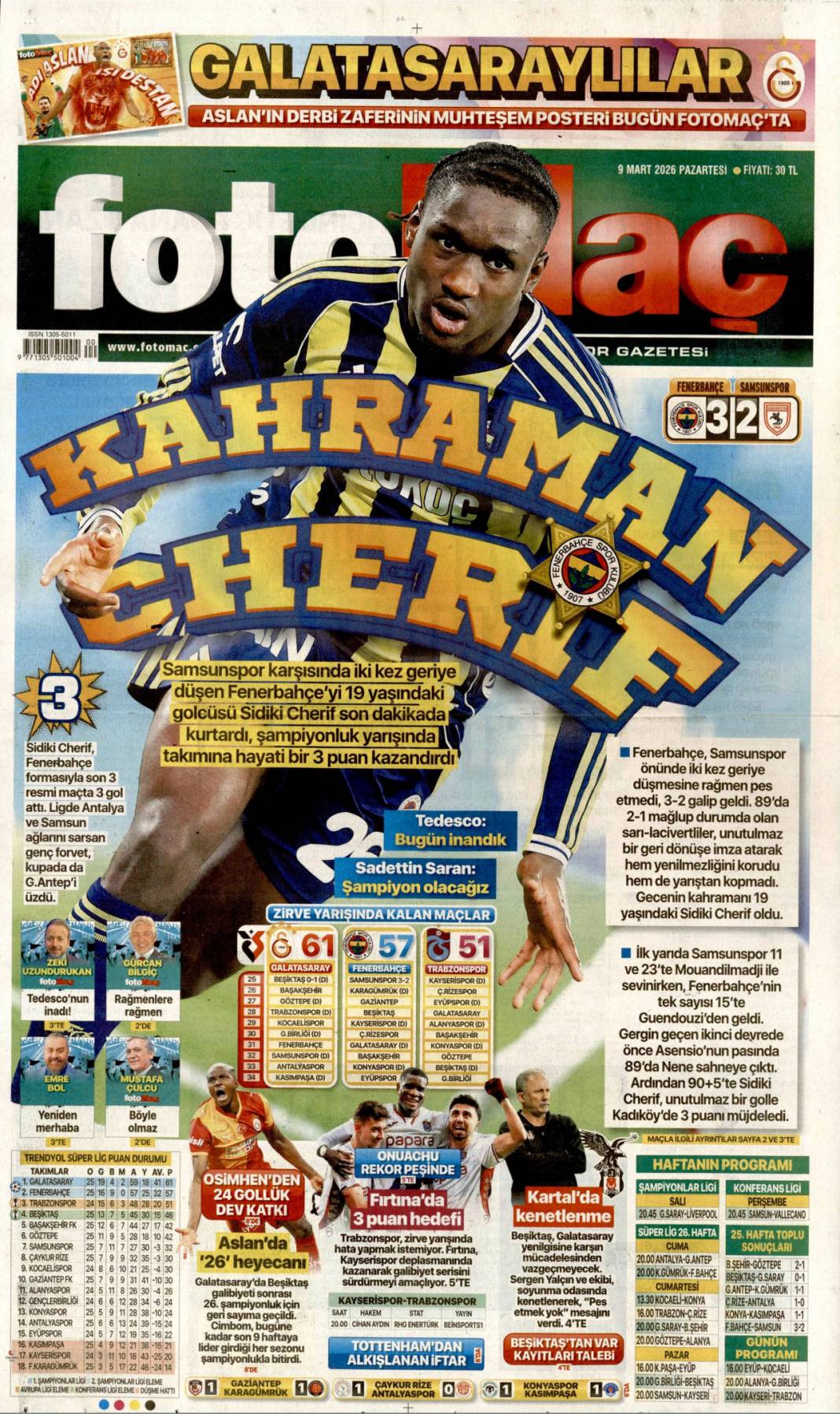 Petrol için dünyayı ateşe attılar: 9 Mart 2026 Pazartesi güncel gazete manşetleri 24