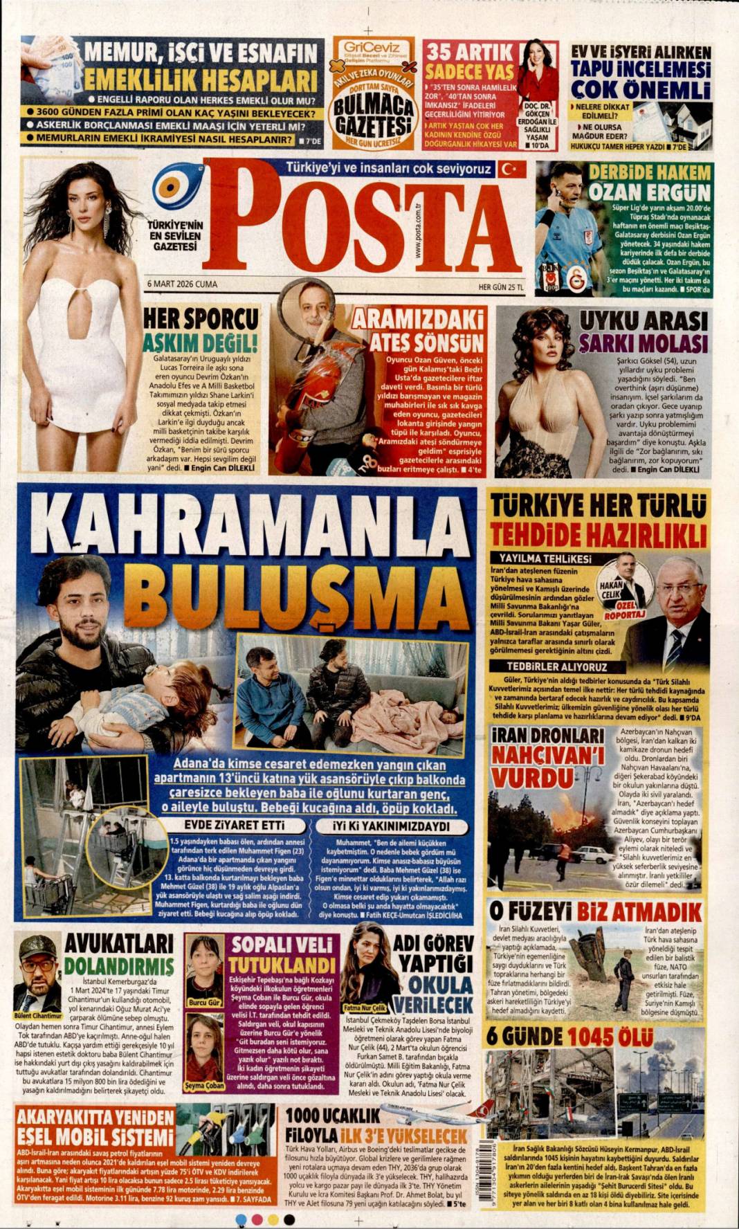 Katillerin planı sivil katliam: 6 Mart 2026 Cuma güncel gazete manşetleri 16