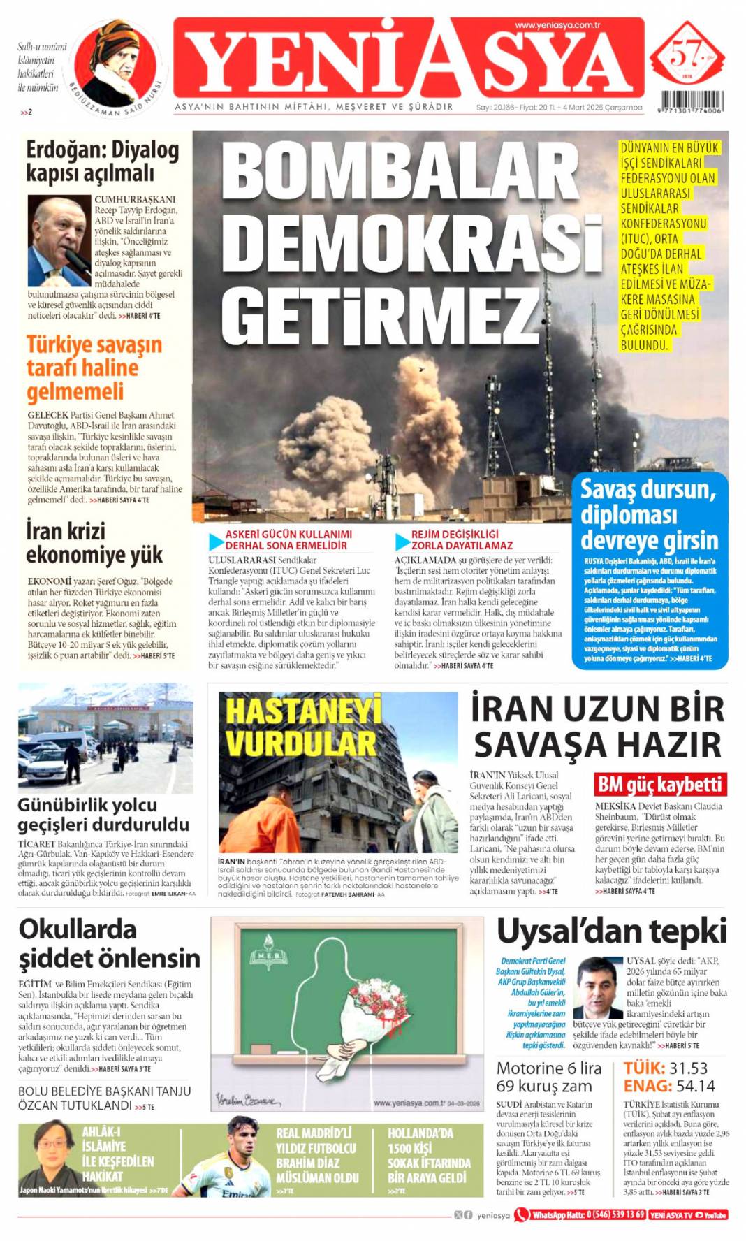 165 çocuğun katilisiniz: 4 Mart 2026 Çarşamba güncel gazete manşetleri 13