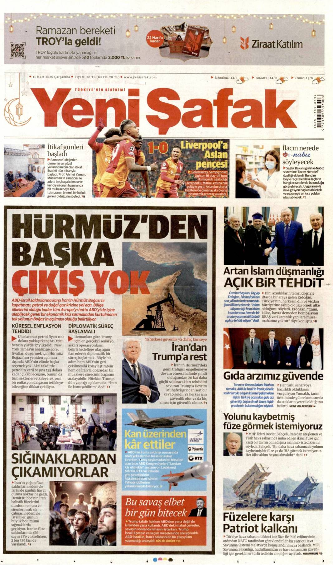 Çocuk katliamına ahlaksız savunma: 11 Mart 2026 Çarşamba güncel gazete manşetleri 5