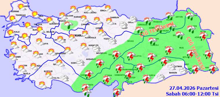 Meteoroloji son tahminlerini açıkladı: Bugün hava nasıl, Pazartesi hava nasıl olacak? 4