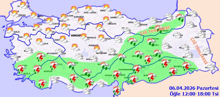Meteoroloji uyardı: O, bölgelerde su baskınları yaşanabilir! Bugün hava nasıl, Pazartesi hava nasıl olacak? 5