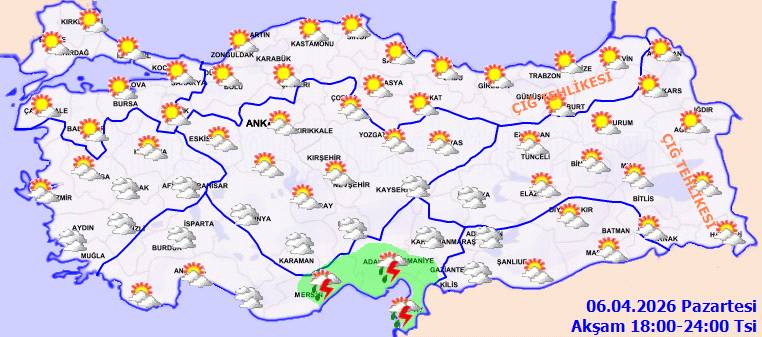 Meteoroloji uyardı: O, bölgelerde su baskınları yaşanabilir! Bugün hava nasıl, Pazartesi hava nasıl olacak? 6