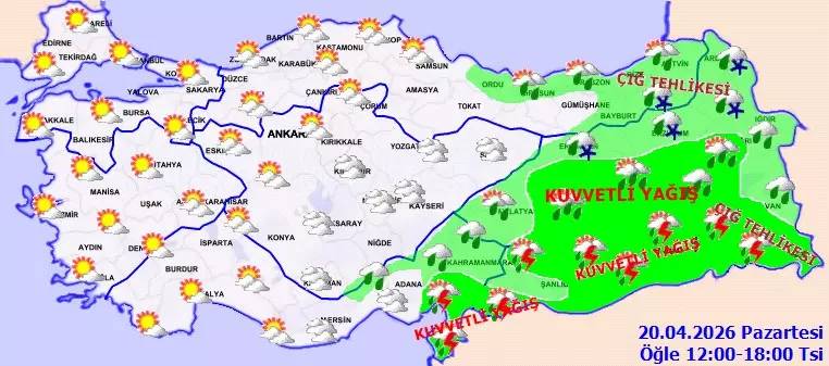 Meteoroloji tarih verdi: O bölgelerde sel yaşanabilir! Bugün hava nasıl, Pazartesi hava nasıl olacak? 4