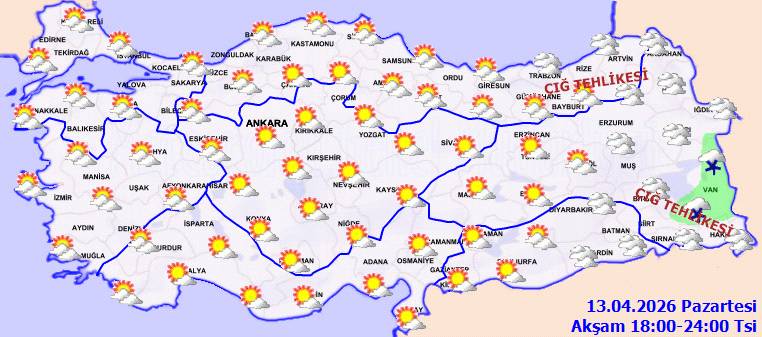 Meteoroloji açıkladı: O bölgelerde havalar ısınıyor... Bugün hava nasıl, Pazartesi hava nasıl olacak? 6