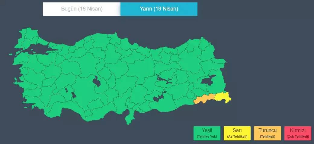 Meteoroloji'den hafta sonu için peş peşe uyarı: 19 ilimize 'turuncu' ve 'sarı' kod! 3