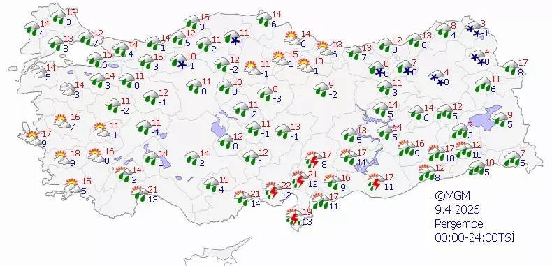Meteoroloji'den 42 il için sarı alarm: Zirai don geliyor! Bugün hava nasıl, Perşembe günü hava nasıl olacak? 6