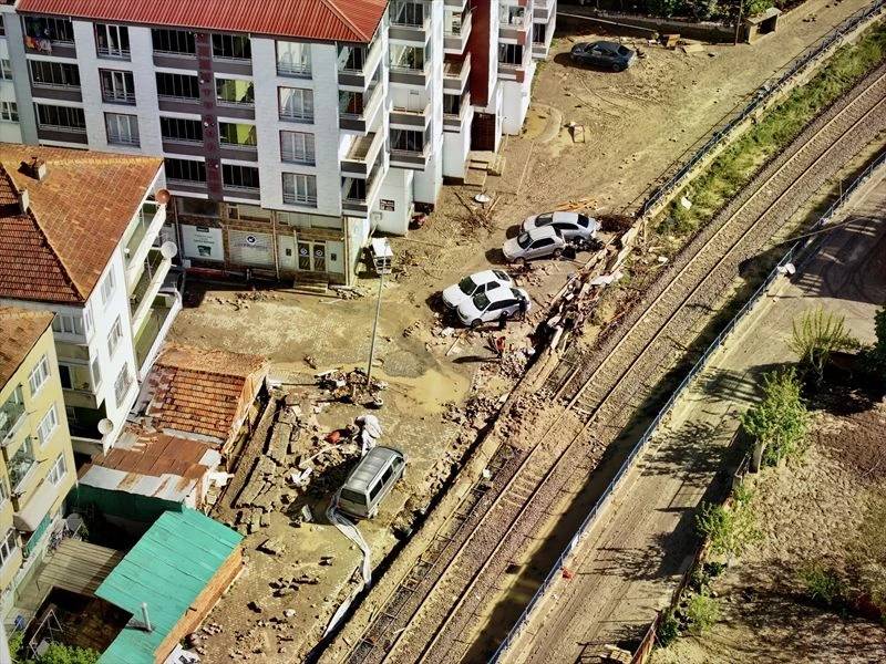 Samsun Havza'yı vuran sel sonrası korkunç manzara! 9