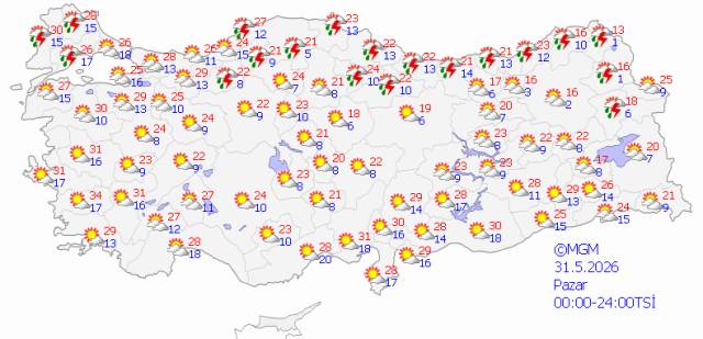 Bayramda şemsiyesiz gezmeyin: O bölgelere sağanak ve gök gürültülü yağmur geliyor! 9