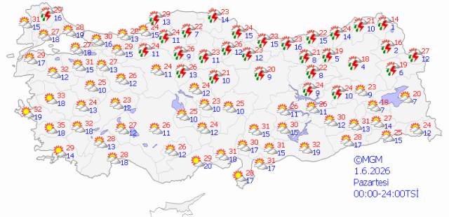 Bayramda şemsiyesiz gezmeyin: O bölgelere sağanak ve gök gürültülü yağmur geliyor! 10