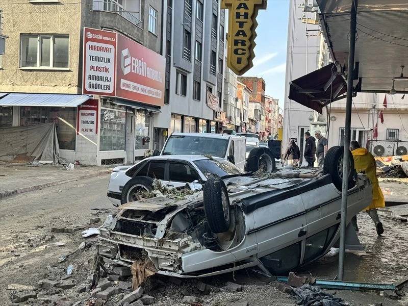 Samsun Havza'yı vuran sel sonrası korkunç manzara! 4