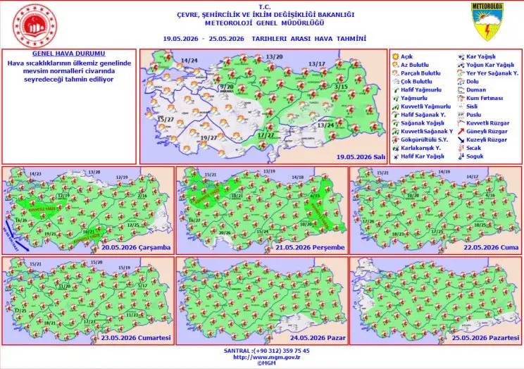 Şemsiyenizi yanınıza alın! Meteoroloji uyardı: O bölgelerde 7 gün boyunca sürecek! 5