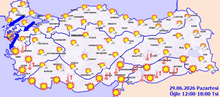 Türkiye kavrulacak: Sıcak hava dalgası İstanbul'dan giriş yaptı! Bugün hava nasıl, Pazartesi hava nasıl olacak? 3