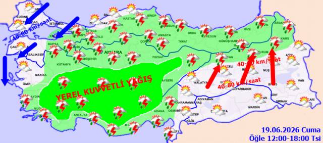 Meteoroloji'den sarı kod: Hava sıcaklıkları 4 derece birden düşüyor, 15 il için sağanak yağışla beraber sel tehlikesi! 8