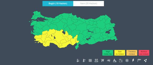 Meteoroloji'den sarı kod: Hava sıcaklıkları 4 derece birden düşüyor, 15 il için sağanak yağışla beraber sel tehlikesi! 3