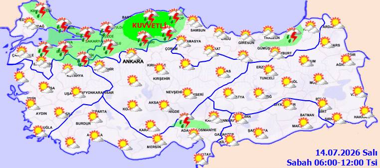 Meteoroloji'den peş peşe uyarı: Çok kuvvetli geliyor! Bugün hava nasıl, salı günü hava nasıl olacak? 4