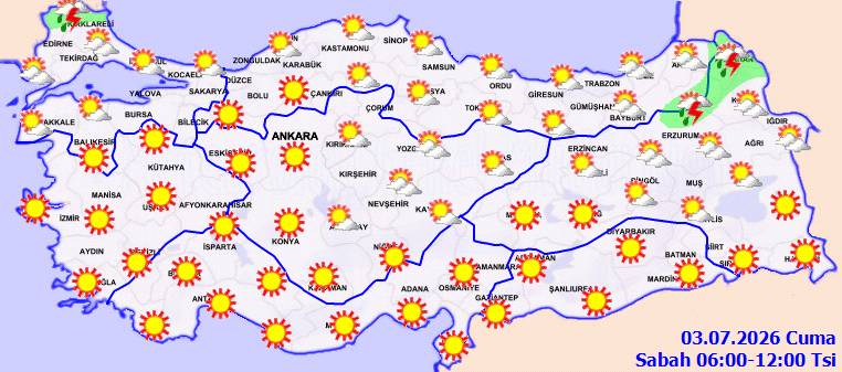 O bölgeler serinleyecek, sağanak yağmur geliyor: Bugün hava nasıl, Cuma günü hava nasıl olacak? 4