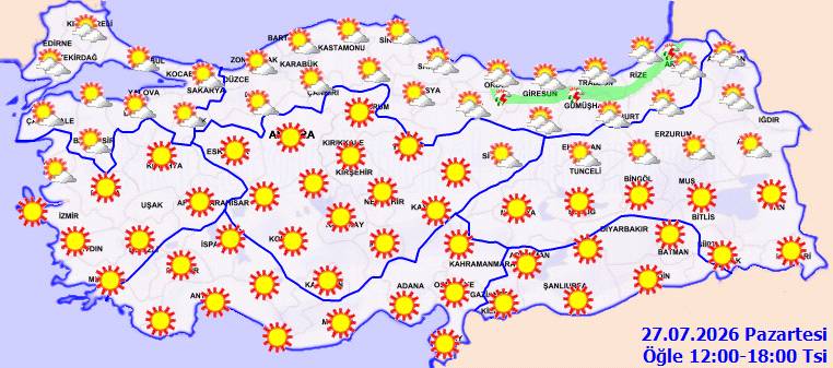Meteoroloji: O bölgelerde kuvvetli olacak! Bugün hava nasıl, pazartesi hava nasıl olacak? 4