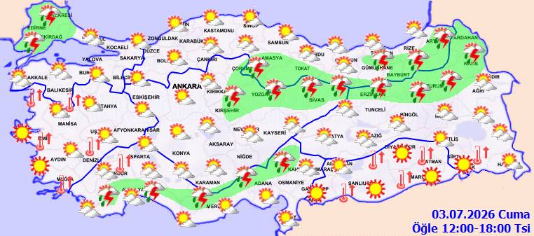 O bölgeler serinleyecek, sağanak yağmur geliyor: Bugün hava nasıl, Cuma günü hava nasıl olacak? 5