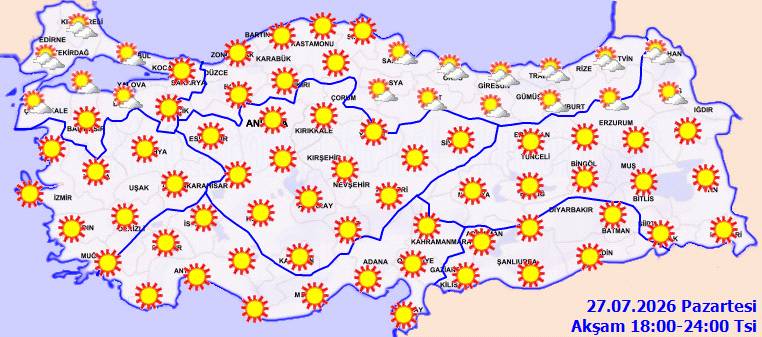 Meteoroloji: O bölgelerde kuvvetli olacak! Bugün hava nasıl, pazartesi hava nasıl olacak? 5