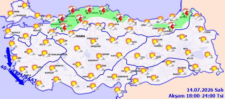 Meteoroloji'den peş peşe uyarı: Çok kuvvetli geliyor! Bugün hava nasıl, salı günü hava nasıl olacak? 6