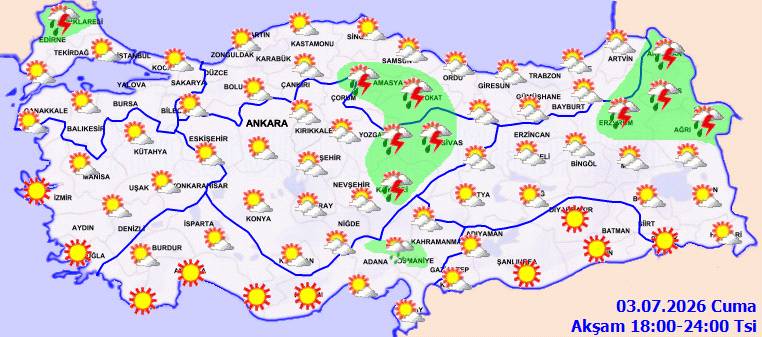 O bölgeler serinleyecek, sağanak yağmur geliyor: Bugün hava nasıl, Cuma günü hava nasıl olacak? 6
