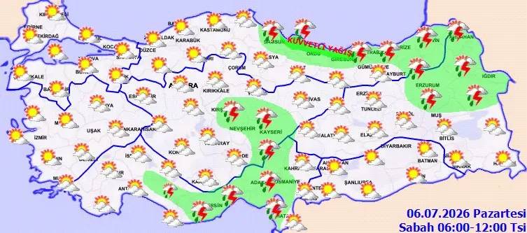 Meteoroloji o iller için uyarı yaptı: Ani sel, su baskını, yıldırım için dikkat! 4