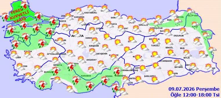 Meteoroloji'den ve AKOM'dan Sarı Kod: Saat verildi, İstanbul dahil 5 ilde kuvvetli olacak! 4