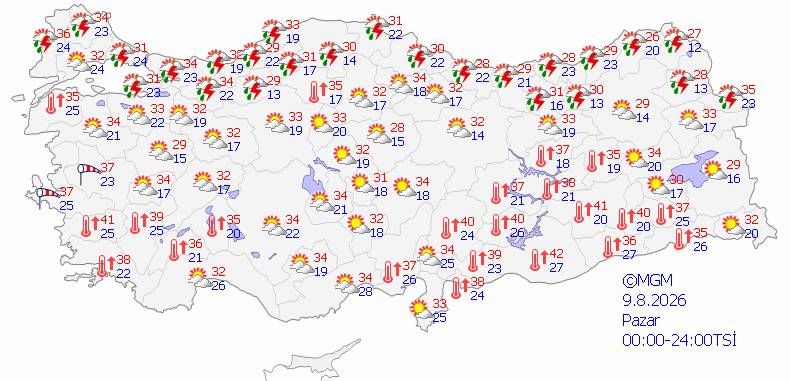 Bu sıcaklar yakıp kavuracak! Hafta sonu hava nasıl, bugün hava nasıl olacak? İşte, 5 günlük hava durumu 5
