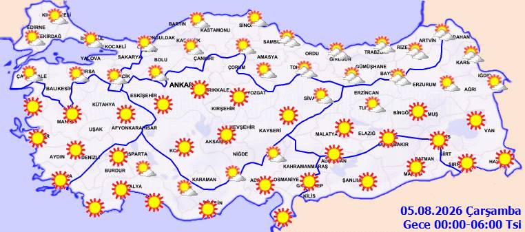 Türkiye kavrulurken bazı bölgeler serinleyecek: Bugün hava nasıl, salı günü hava nasıl olacak? 6