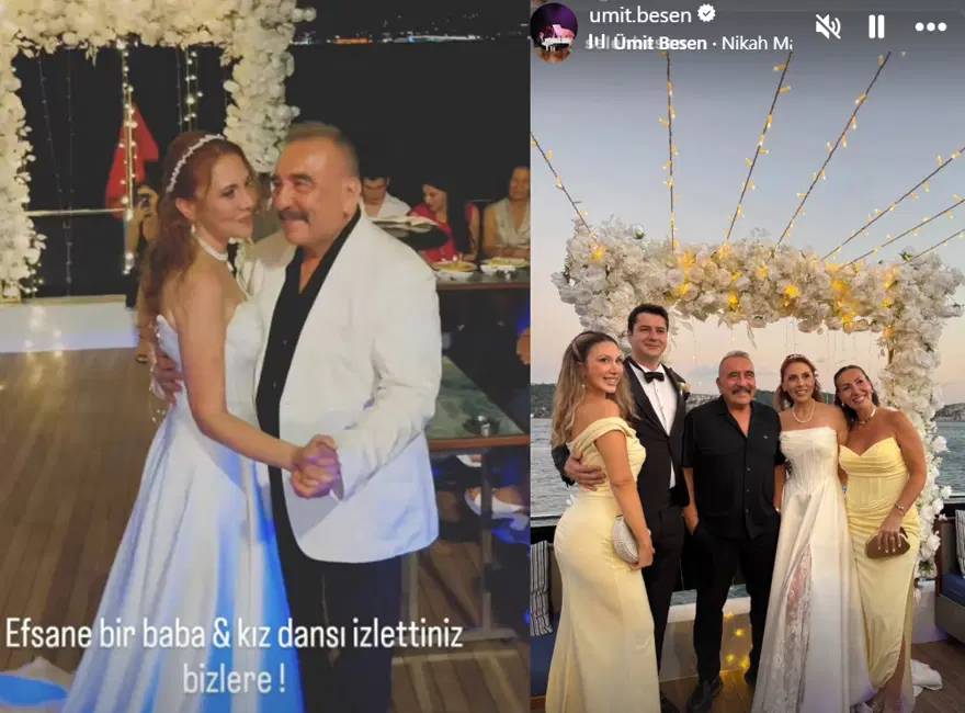 Ümit Besen uçağı kaçınca kızı Ezgi Besen'in nikahına yetişemedi! 1